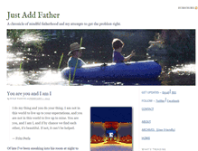 Tablet Screenshot of justaddfather.com